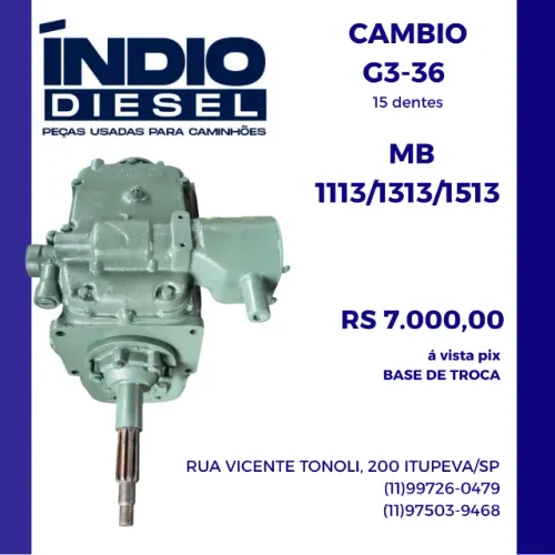 CAMBIO G3-36 MB 1113/1313/1513 - 15 DENTES