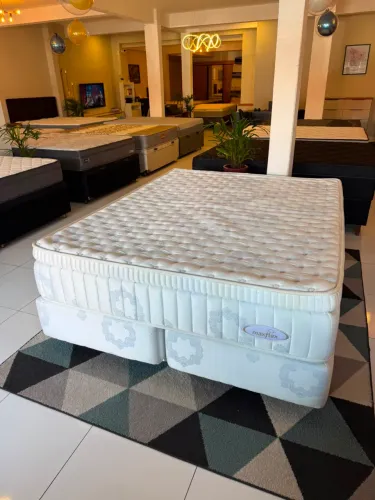 Cama box QUEEN MAXFLEX SEMINOVO TOP - Entrego!