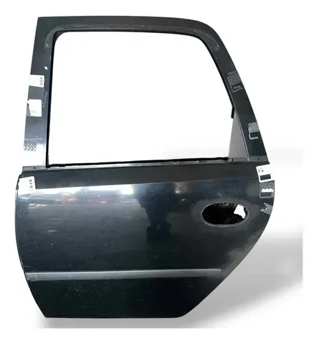 Porta Traseira Esquerda Gm Meriva 2005 2013 Pelada Traseira Esquerdo Preto