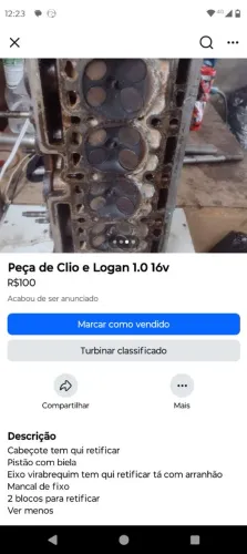 Peças de Clio e Logan 1.0 16v