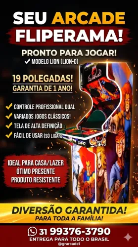 FLIPERAMA ARCADE 19? - NOSTALGIA ANOS 80!