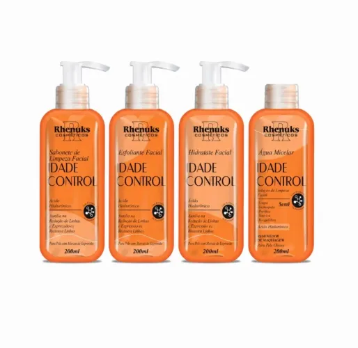 kit skin care rhenuks 4 itens, cada frasco possui 200ml.
