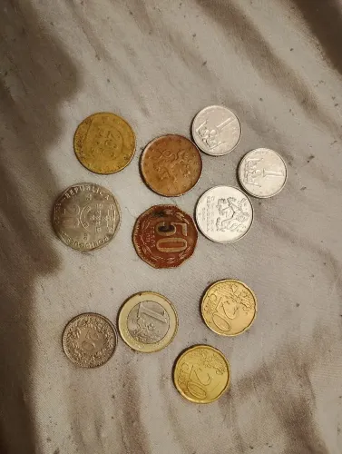 Lote de moedas antigas