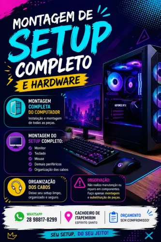 Montagem de Pc e setup 