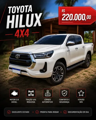 Toyota Hilux CD SRX 4X4 2.8 TDI 16V Diesel Aut. 2022