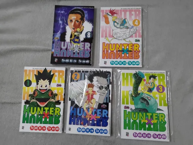 Mangás Hunter x Hunter 1, 2, 3, 4 e 8