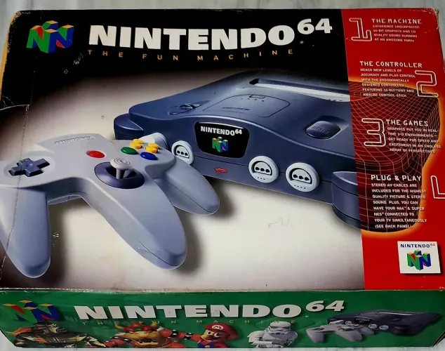 NITENDO 64 COM.2 JOGOS 1 CONTROLE