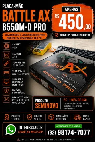 PLACA MÃE B550
