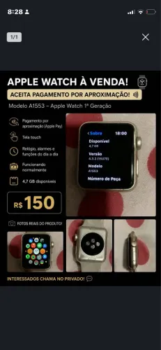Apple Watch à venda