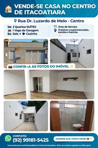 Vendo Casa no Centro de Itacoatiara