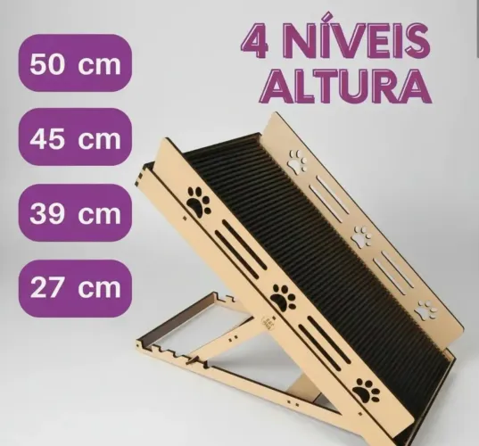 Rampa Pet Antiderrapante 4 Níveis