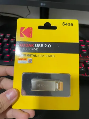 USB Kodak 2.0 mini metal k122 series 24mm 64GB Resistente à Água