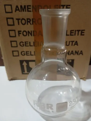 Balão volumétrico fundo chato boro 250 ml
