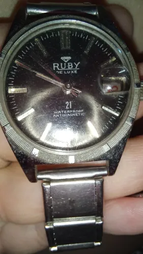 Relógio Vintage Ruby De Luxe 21 - Restauro ou Peças 