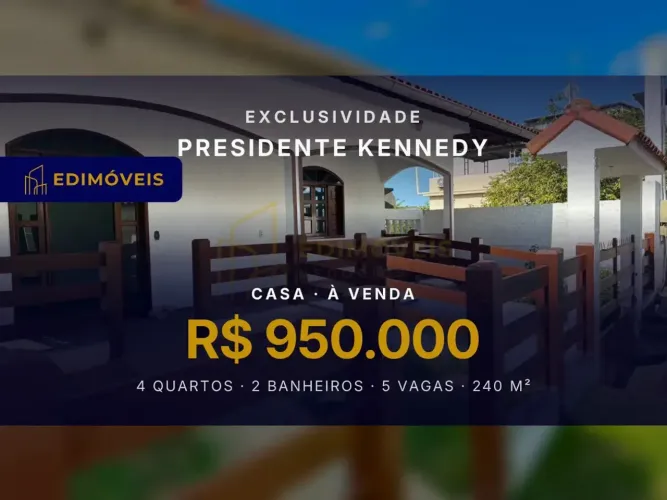 Sensacional casa em Presidente Kennedy: conforto e funcionalidade para você!