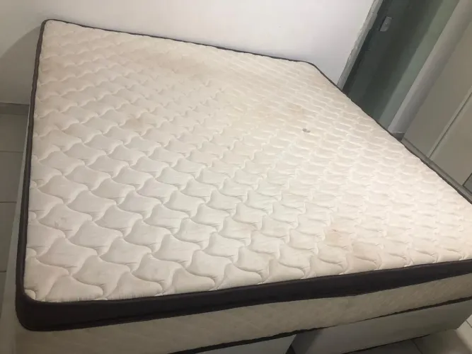 Cama Box King Size + Colchão King House Extra Firme