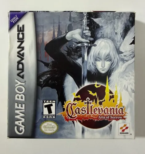Castlevania: Aria of Sorrow Game Boy Advance GBA - Americano CIB Completo na Caixa