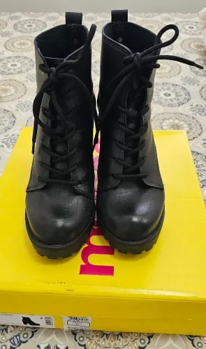 Bota Tratorada Salto Moleca preta 37