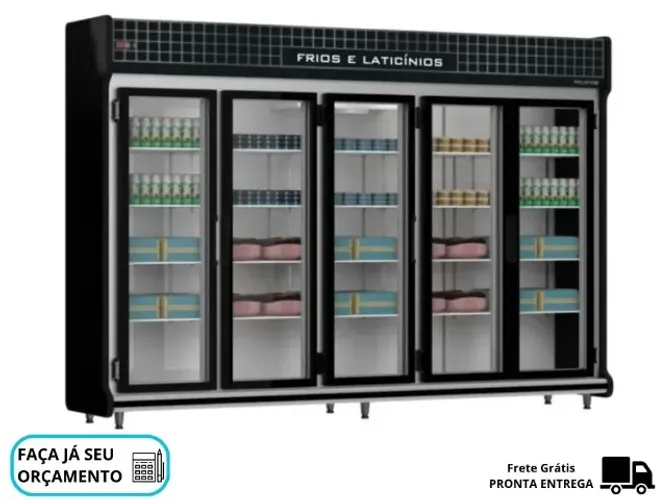 Refrigerador de Bebidas 5 Portas Polo Frio 220V