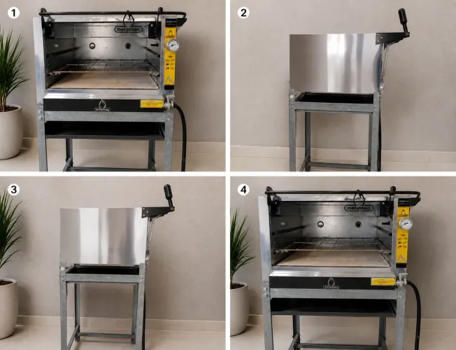 FORNO INDUSTRIAL METALMAQ Á GÁS GLP