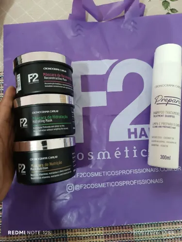Cronograma Capilar F2 Cosméticos frete grátis 