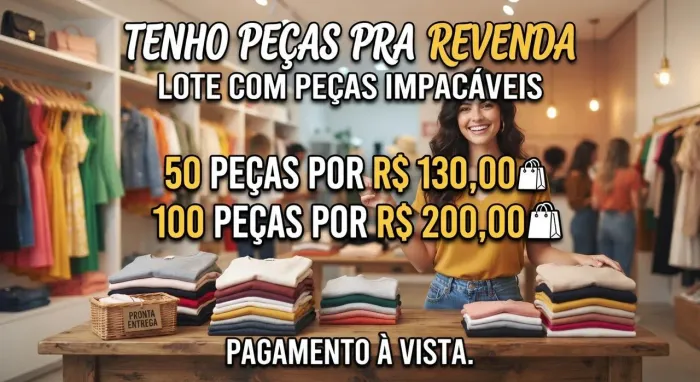 Revendo lotes de roupa em perfeito estado pra brechó,tamanhos variados.