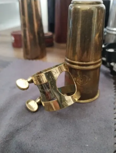 Kit Selmer Abraçadeira e Cobre Boquilha vintage intacto!