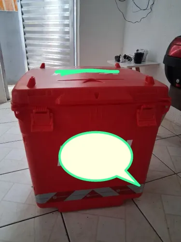 Baú if00di 110 litros novo nunca usado com todos acessórios