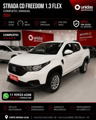 Fiat Strada Freedom 1.3 Flex 8V CD 2024