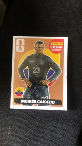 Vendo figurinha da copa 2026 ouro do Moisés caicedo