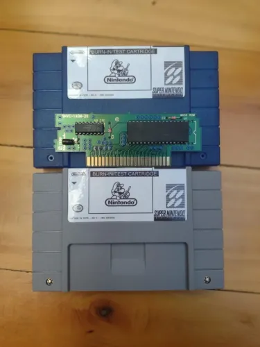 SNES Burn-in Test Cartridge Placa Original de SNES Reprogamada