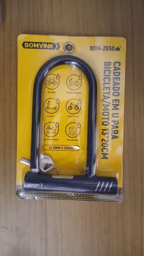 Cadeado para Bicicletas/Moto - Preto