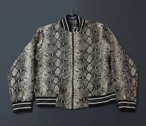 Jaqueta Bomber Animal Print Cobra Target (Impecável)