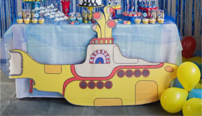 Painel temático Yellow submarine - The Beatles