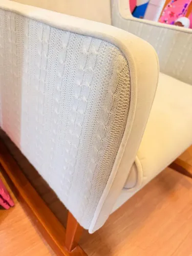 Poltrona com balanço em tricô
