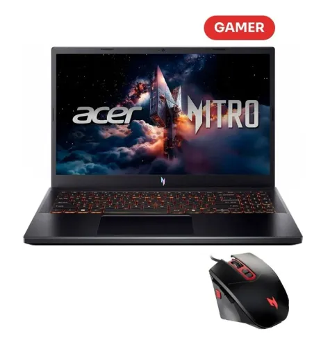 Notebook Gamer Acer Nitro V15 - 16GB 512gb ssd 15 pol RTX 5050 inglês novo lacrado