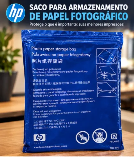 Saco HP para Armazenamento de Papel Fotográfico - Original