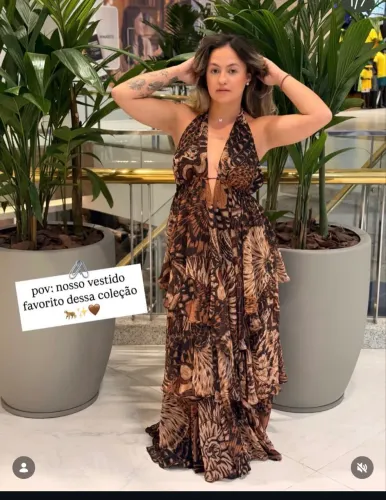 Vestido longo farm