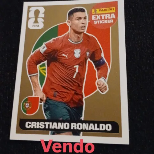 Figurinha da Cristiano Ronaldo Ouro