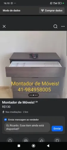 Montador de Móveis! Profissional Disponível