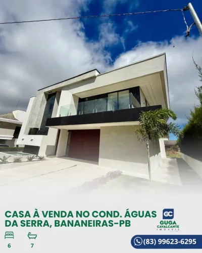COND. ÁGUAS DA SERRA em BANANEIRAS/PB. Mansão de luxo à venda, com 6 suítes.