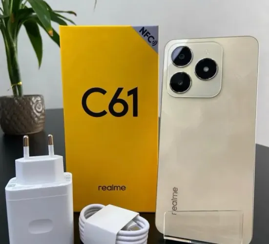 Realme C61 256GB / 8GB RAM - Sparkle Gold (Dourado)