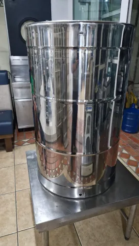 Tambor Novo sem uso 200 litros de aço inox 304 1 unidade restante