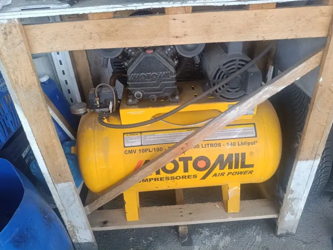 COMPRESSOR 10 PES MOTOMIL SEMI NOVO POUCO USADO