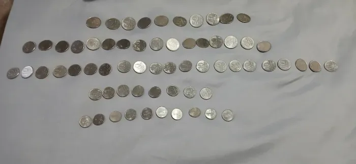 65 Moedas Antiga Cruzeiro (1979-85) História Brasil - Lote 1