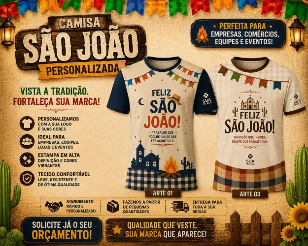 Camisa São João Personalizada