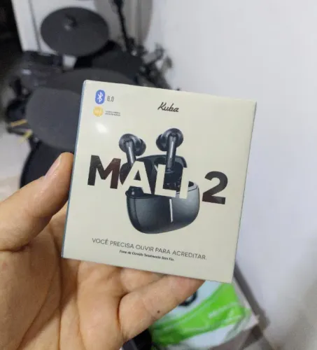 ? Fone de Ouvido Bluetooth Kuba Mali 2 (Sem Fio) - Novo na Caixa