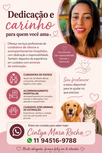 ? Cuidadora de idosos e Acompanhamento Hospitalar ?