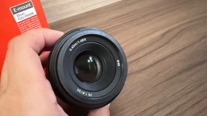 Lente Sony 50mm f1.8 E-mount full frame