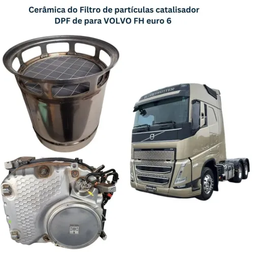  Catálisador DPF cerâmica do filtro de particulas DPF do caminhão VOLVO FH Euro 6 